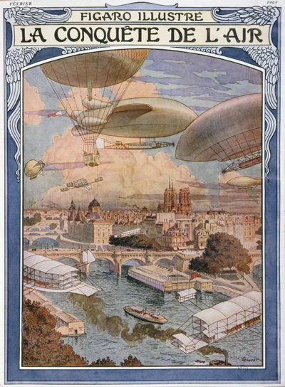 The Conquest of Air, Cover Illustration for 